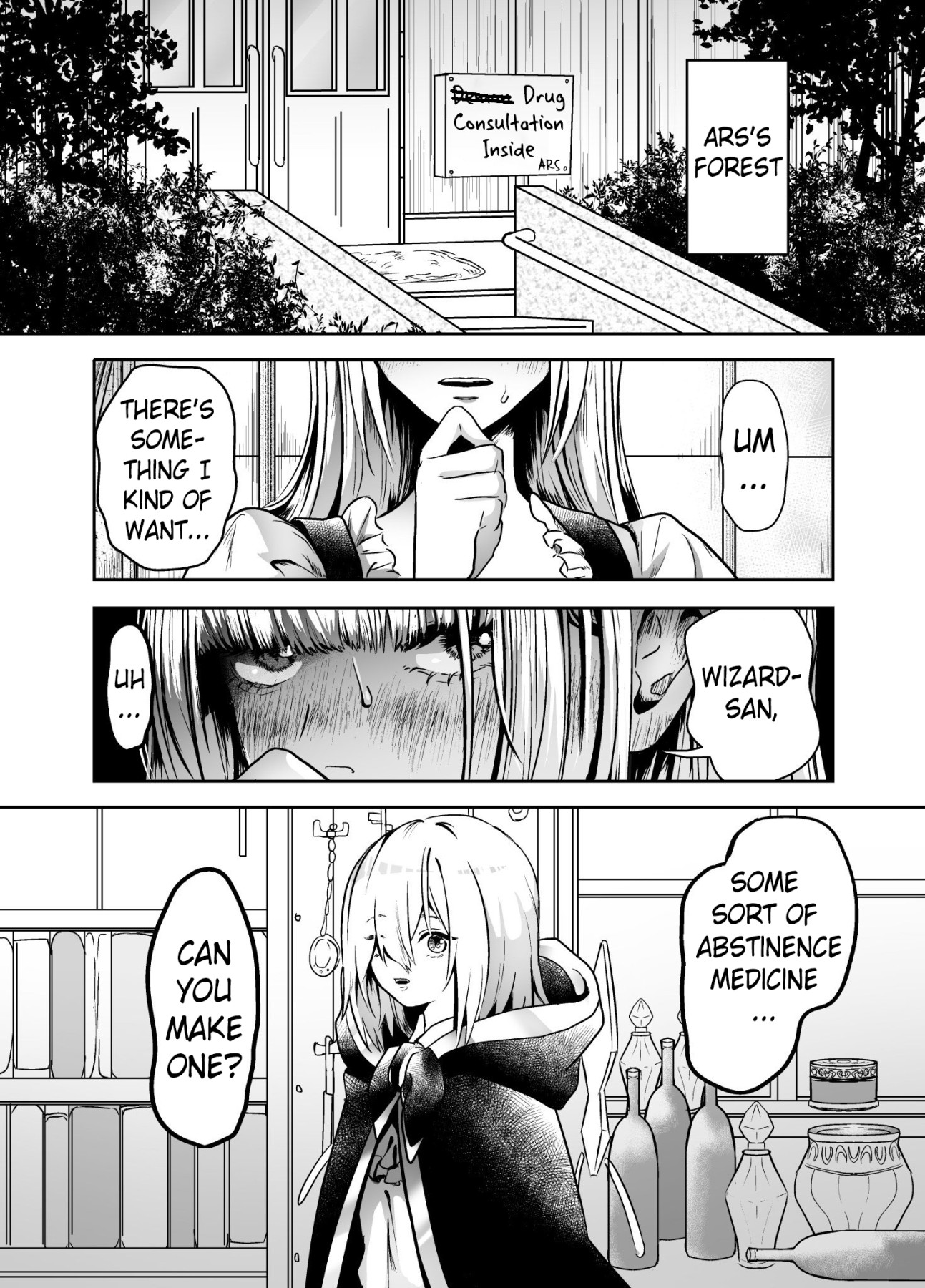 Hentai Manga Comic-The Story of Ars Making an Abstinence Drug for a Villager-Read-3